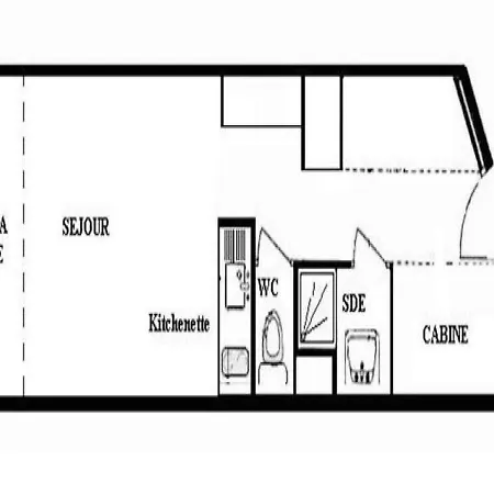 Studio Cabine Avec Vue Mer Apartment Sète